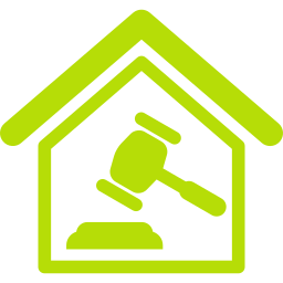 House and Gavel Dispute Icon